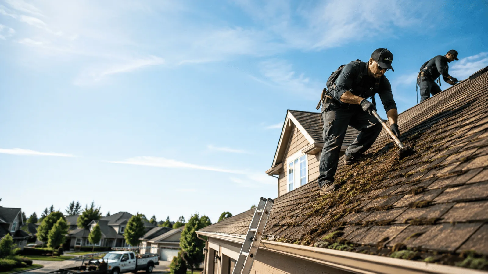 Roof Moss Removal in Elkhart, IL near me
